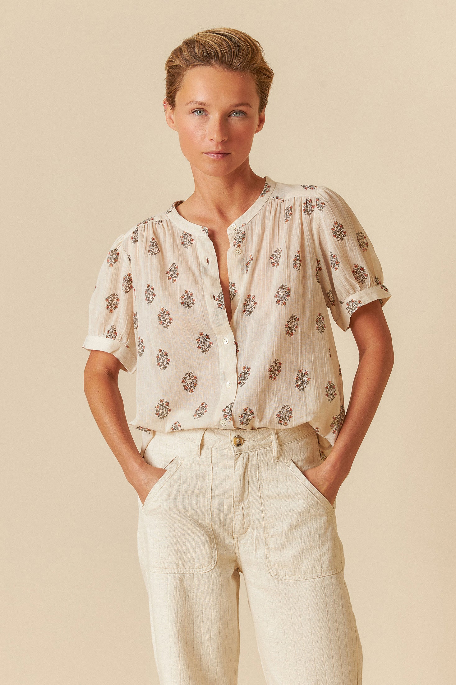 Indi & Cold Cotton Voile Piedra Shirt