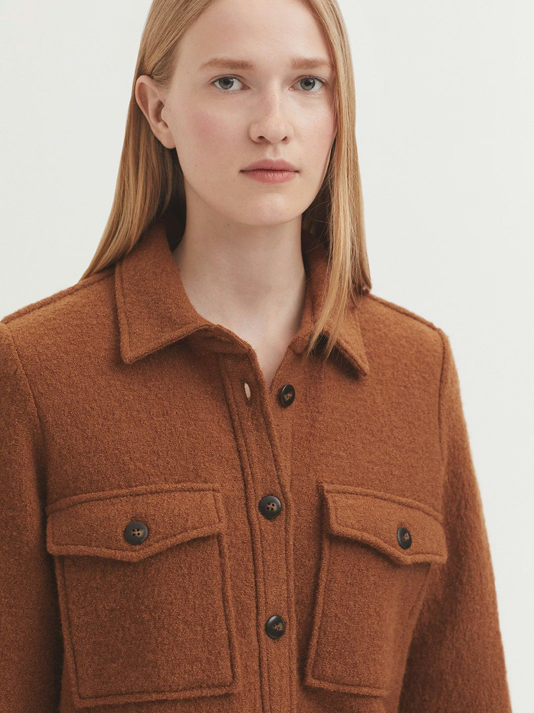 100% Wool Jacket - Caramel