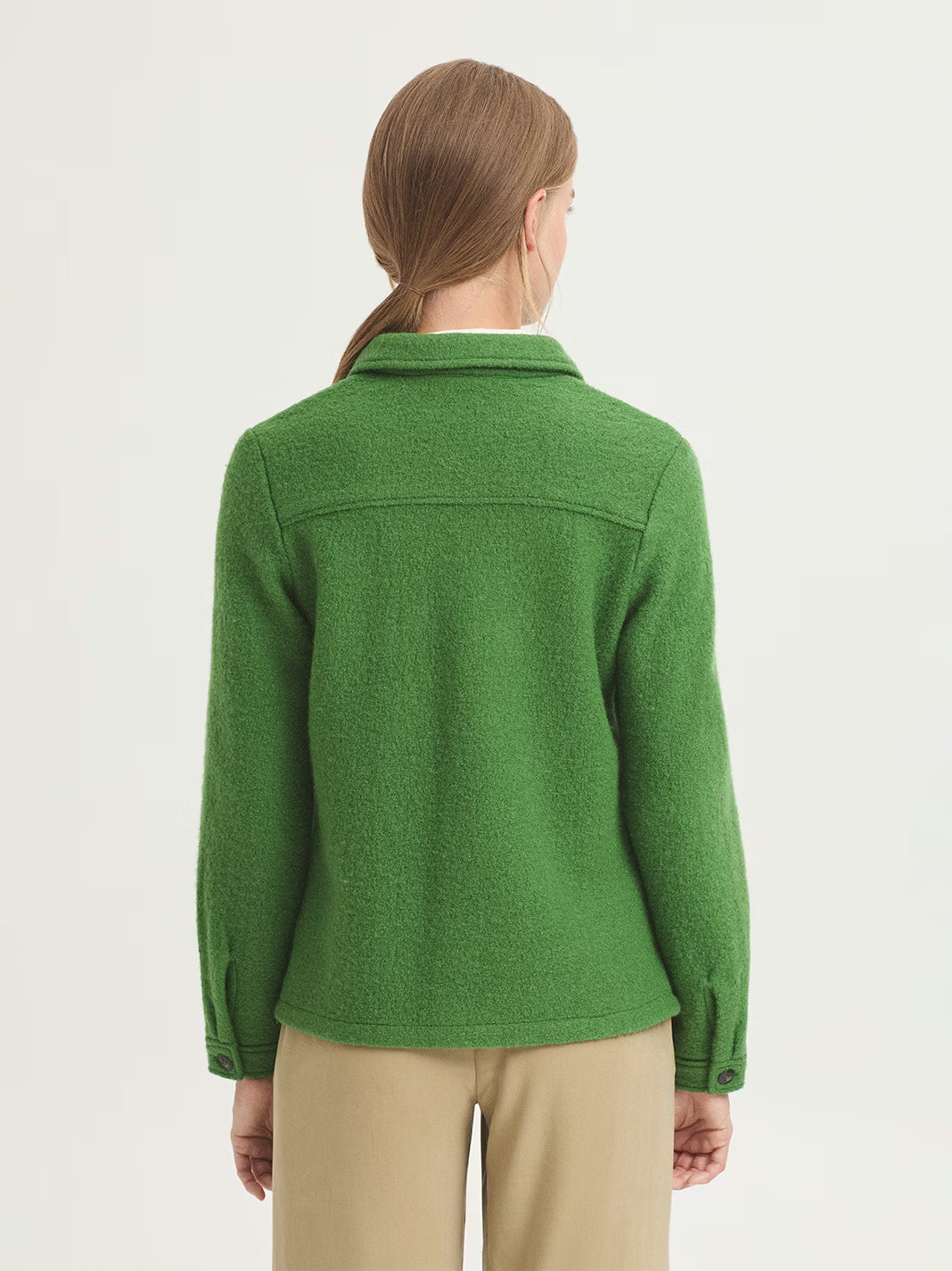 100% Wool Jacket - Kiwi Green