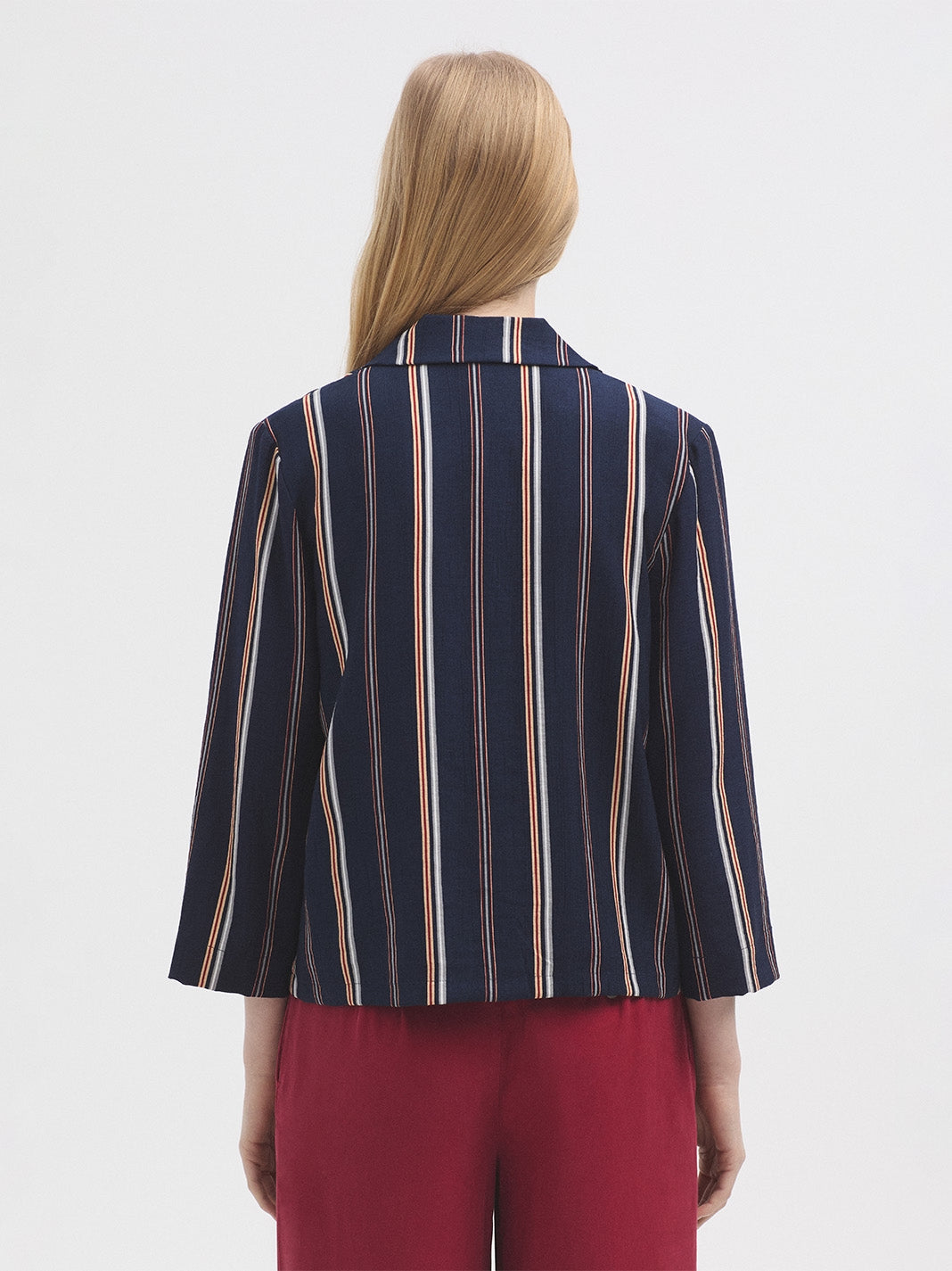 Tiny Stripes Jacket - Navy