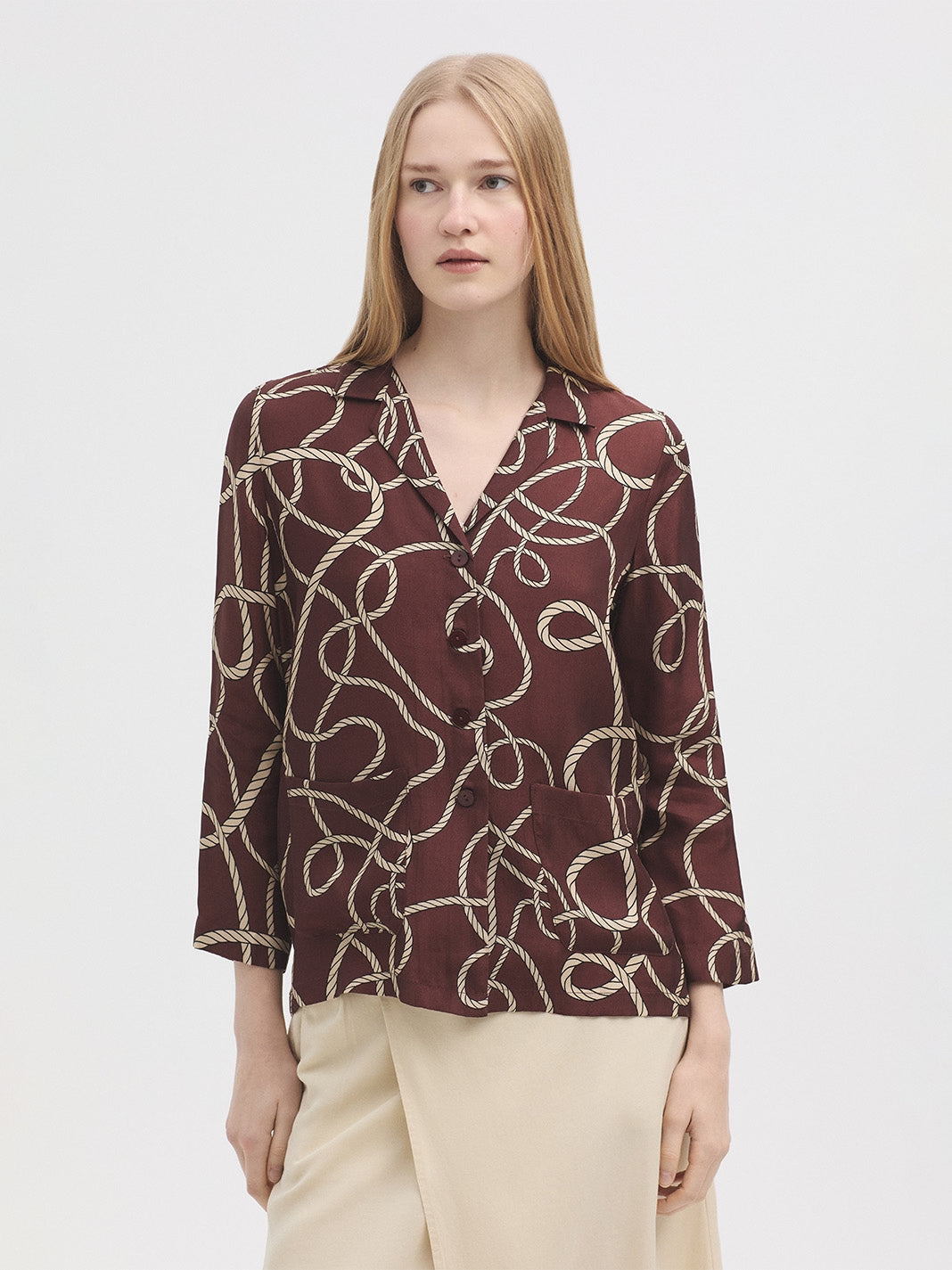 Anchor Ropes Cupro Jacket - Chestnut