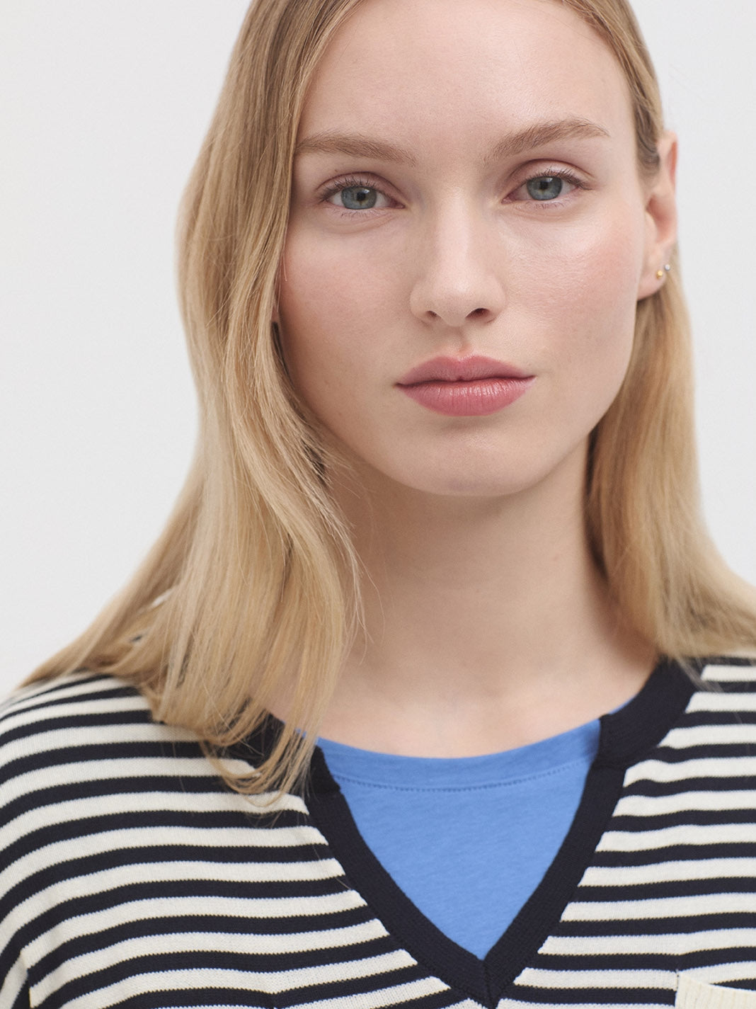 Combined striped jersey - Navy