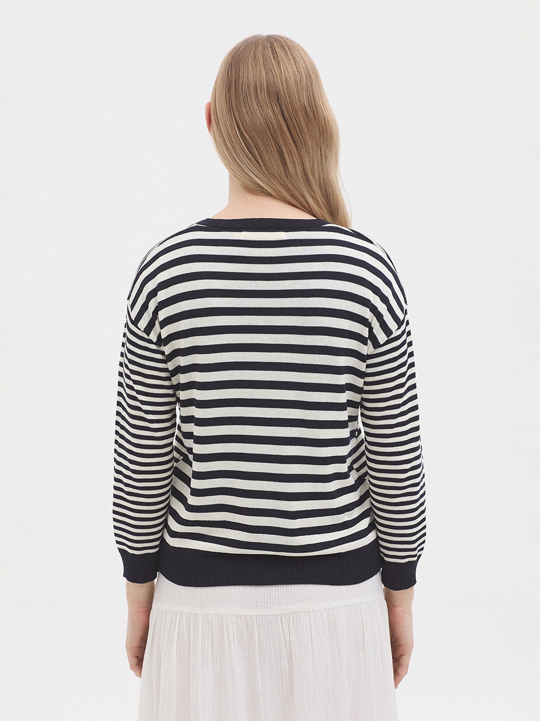 Combined striped jersey - Navy