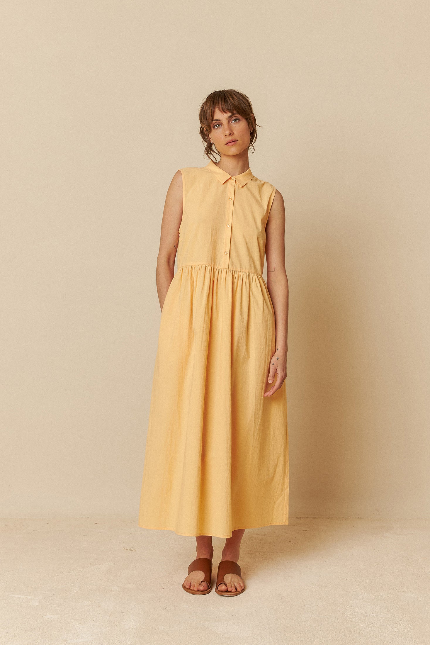 Indi & Cold Poplin Mandarina Dress