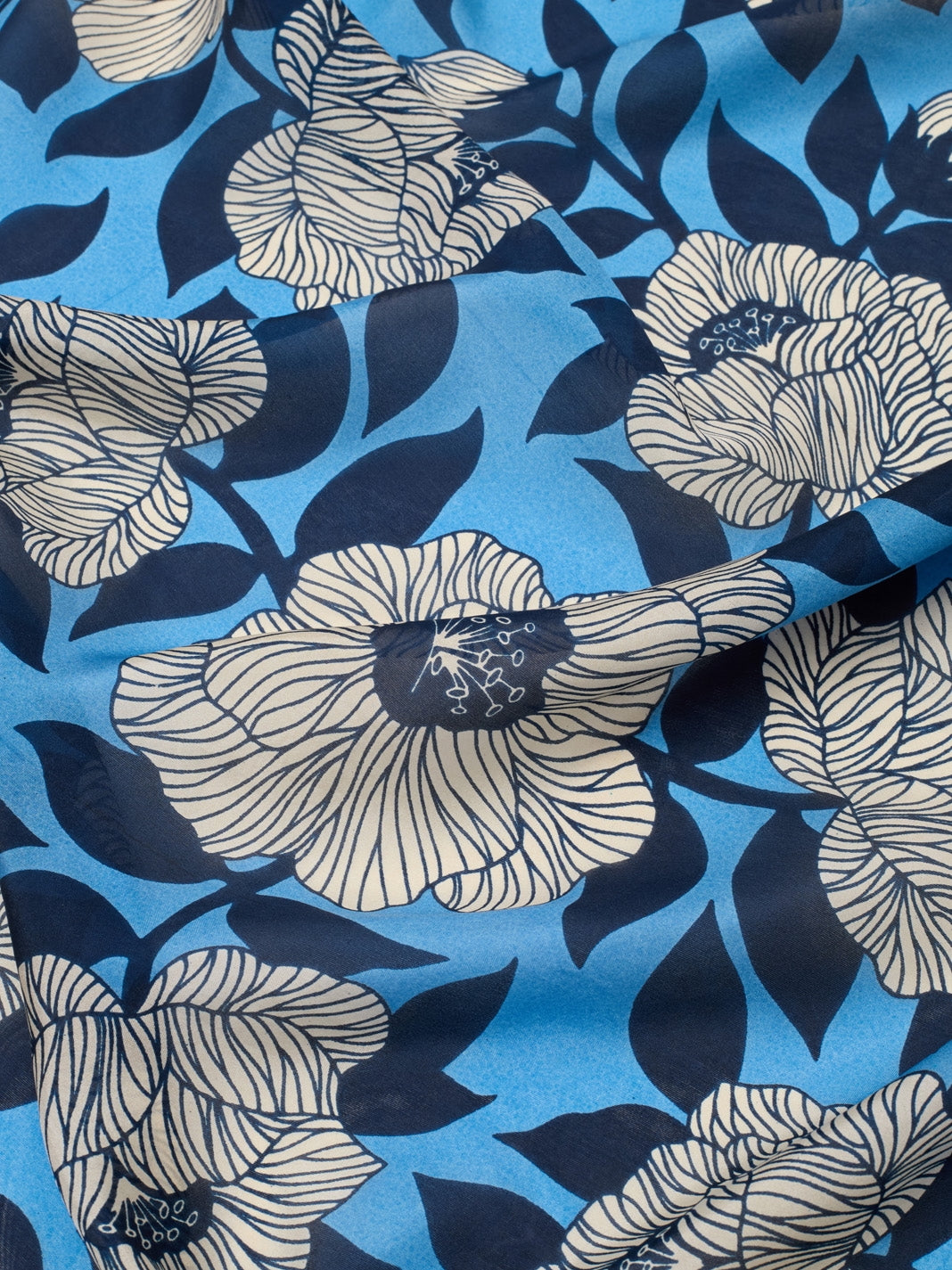 Camellia Silk Scarf