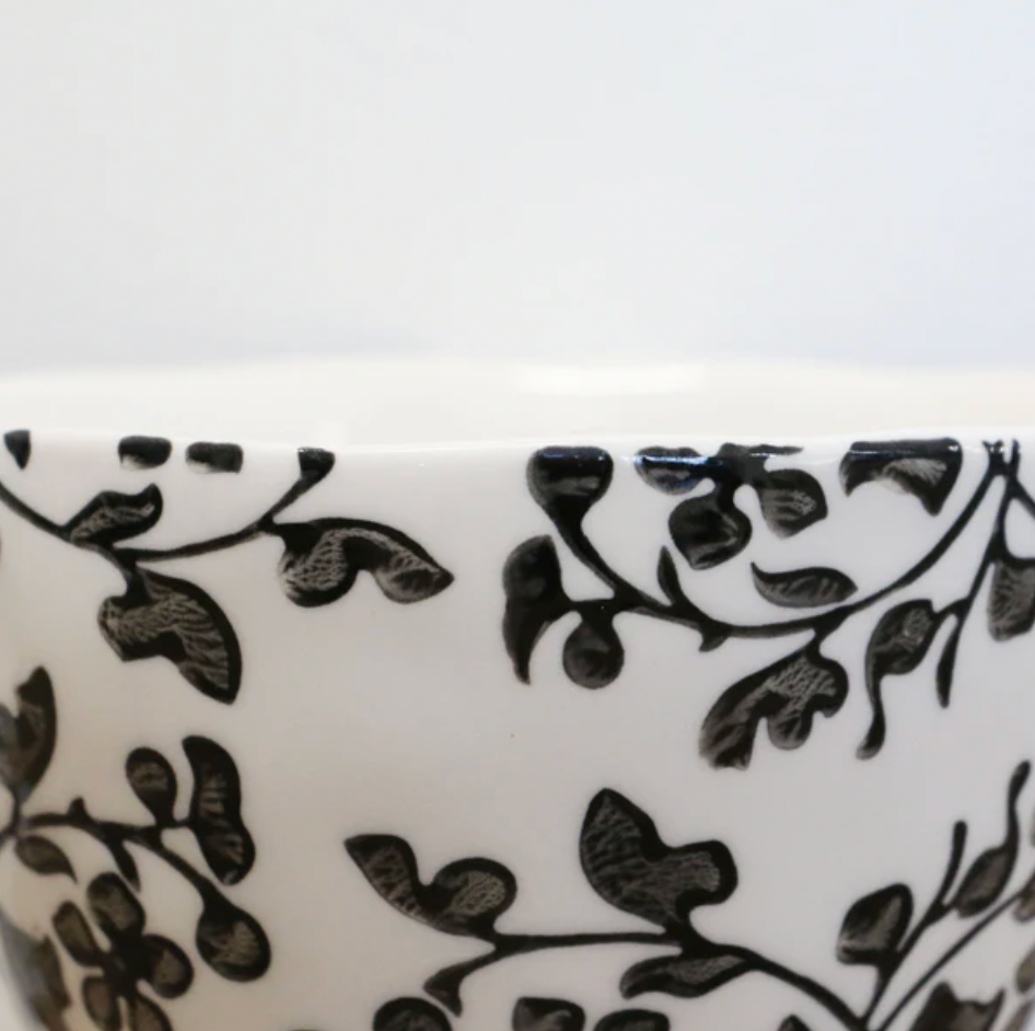 CC Interiors Florentine Noir Handpainted Cup - Black