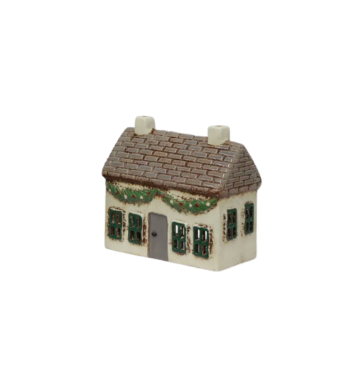 Christmas Tea Light Cottage with Swag