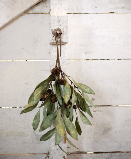 Eucalyptus & Brown Berry Wood Branch