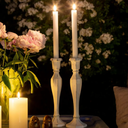 White LED Table Candle Two Pack