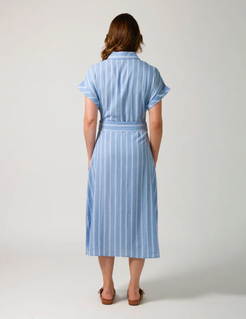 Kinsley Dress Capri Stripe