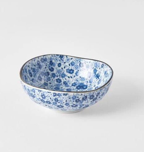 Orient Blue Daisy Small Uneven Bowl