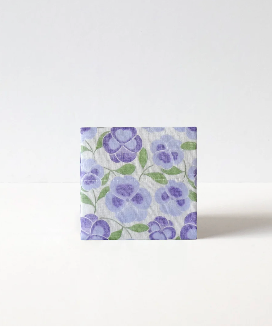 Orient Pansy Face Cloth in Blue