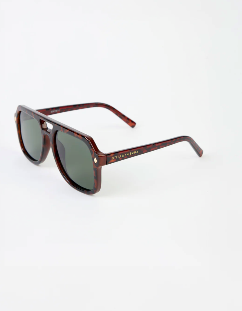 Stella + Gemma Rita Sunglasses - Dark Tort & Black
