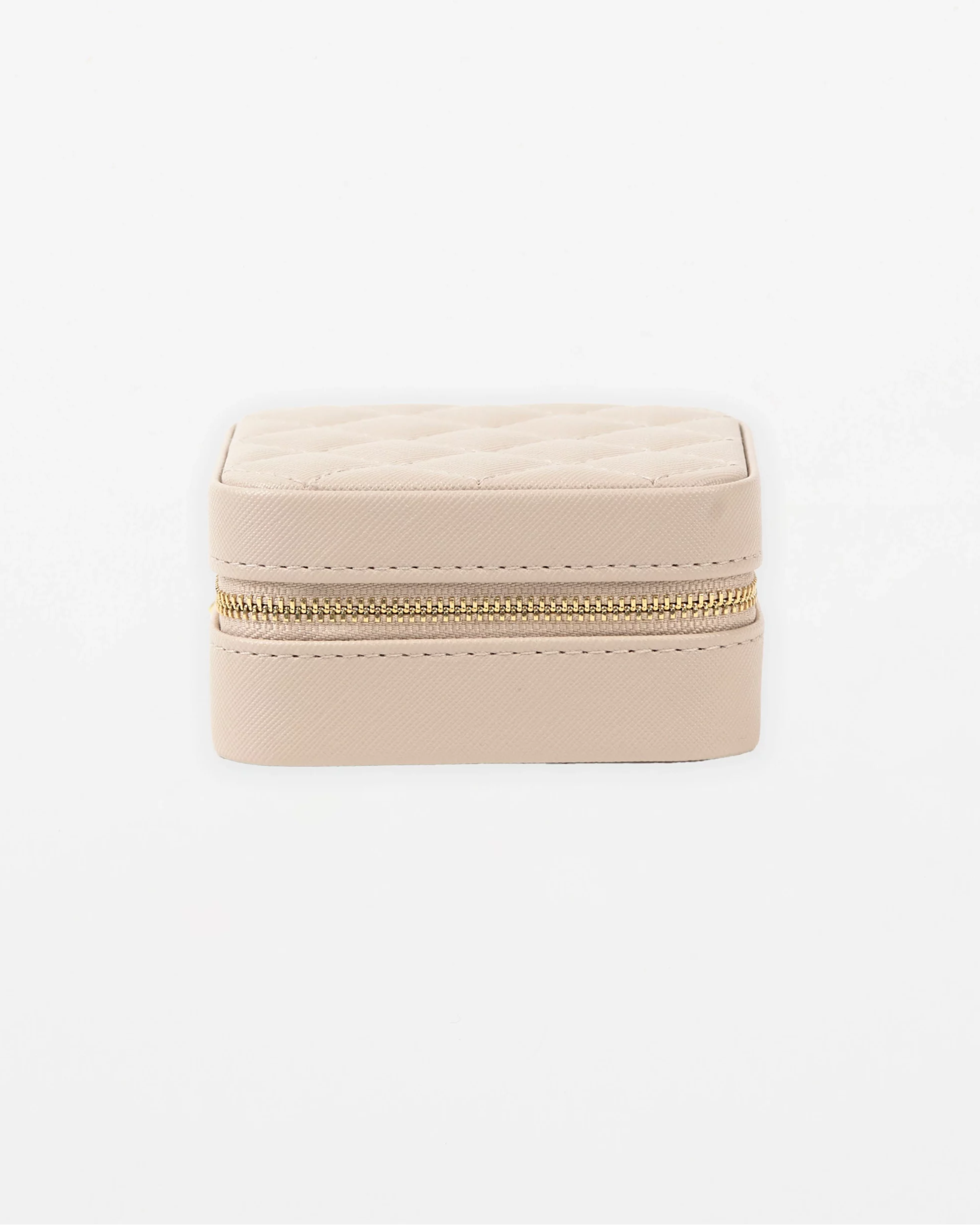 Stella+Gemma Square Jewellery Box- Putty Quilted