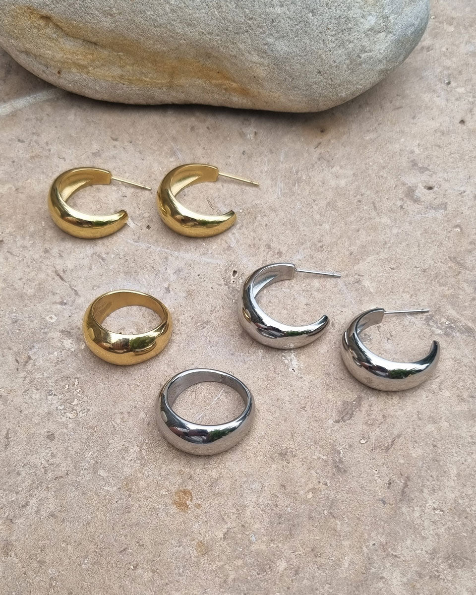 A&C Oslo Pure Steel Soft Earring- silver