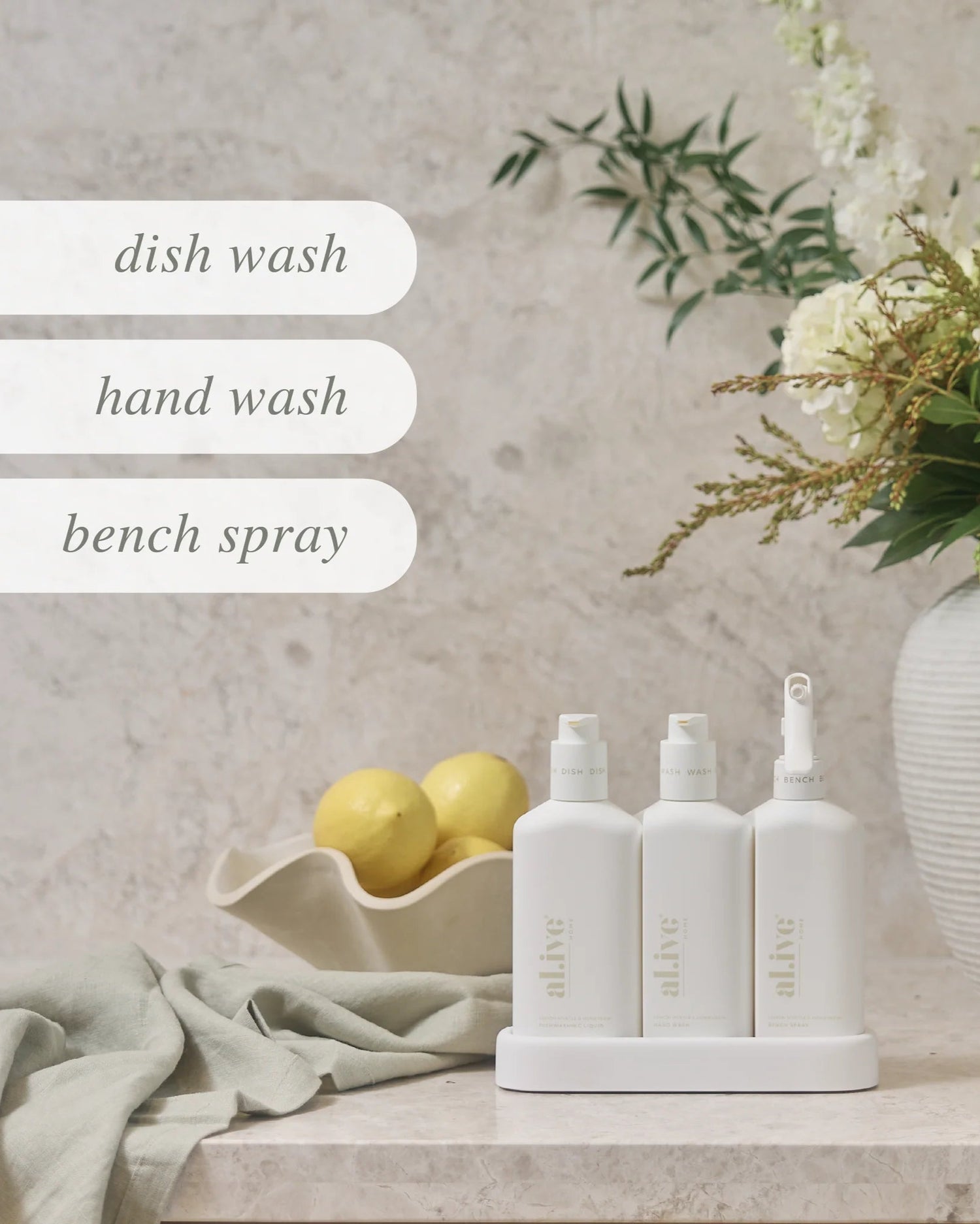 Al.ive Kitchen Trio - lemon myrtle & honeydew