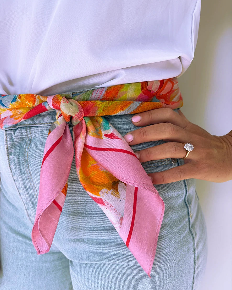 Dark Hampton The DH x Carrie Broomhall Amelie Large Silk Scarf