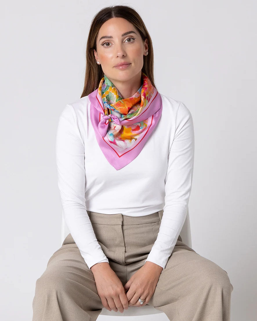 Dark Hampton The DH x Carrie Broomhall Amelie Large Silk Scarf