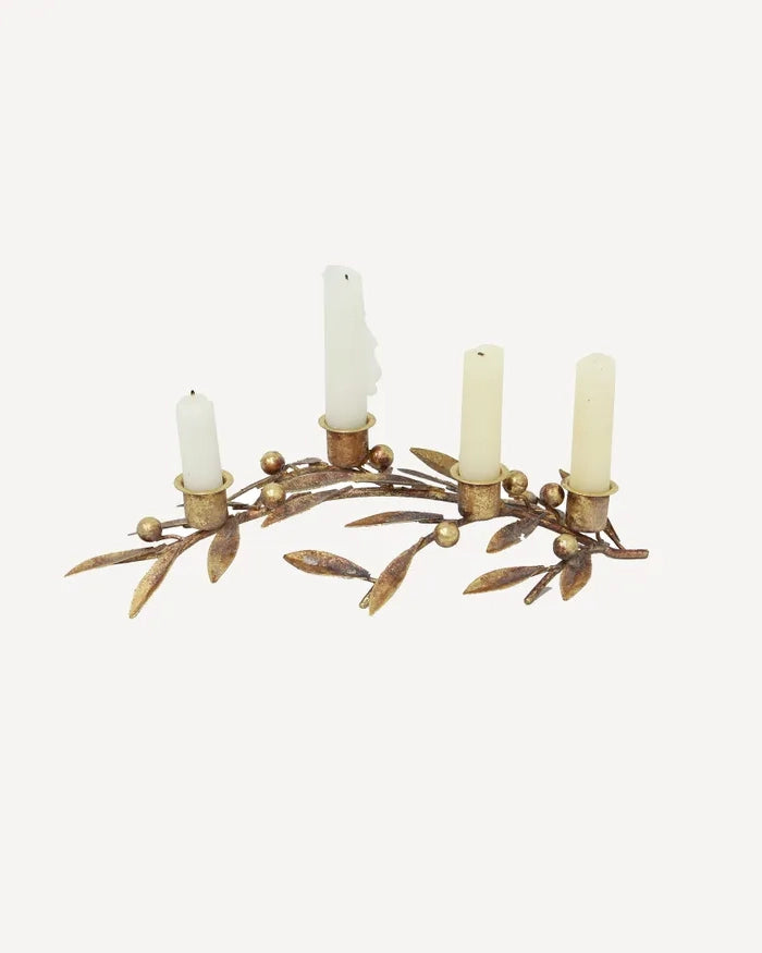 Mistletoe Iron Candleholder - Large