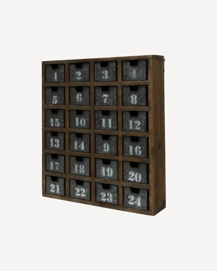 Rustic Wall Shelf with Draws