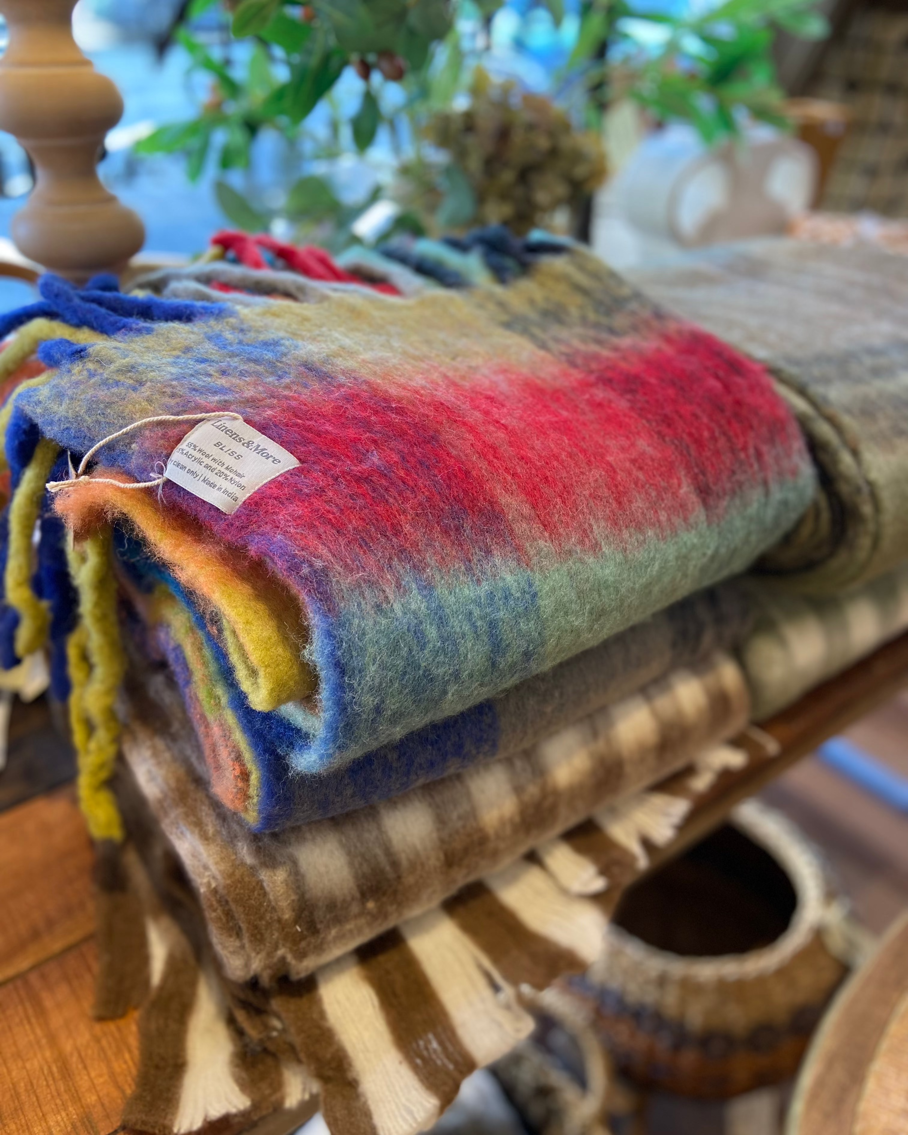 Linens & More Bliss Wool Mohair Blend- Multicolor