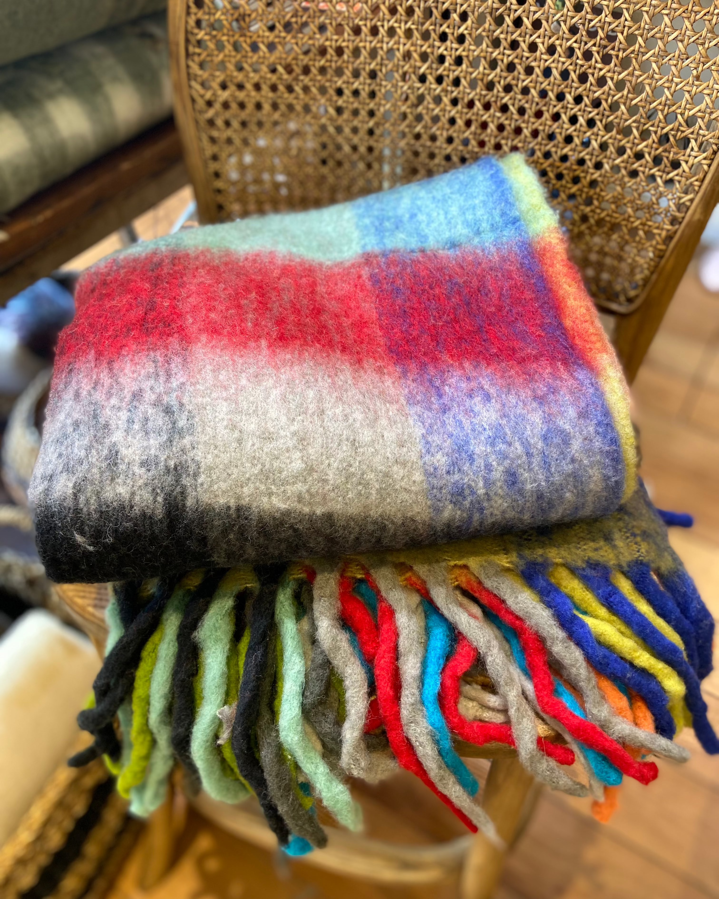 Linens & More Bliss Wool Mohair Blend- Multicolor