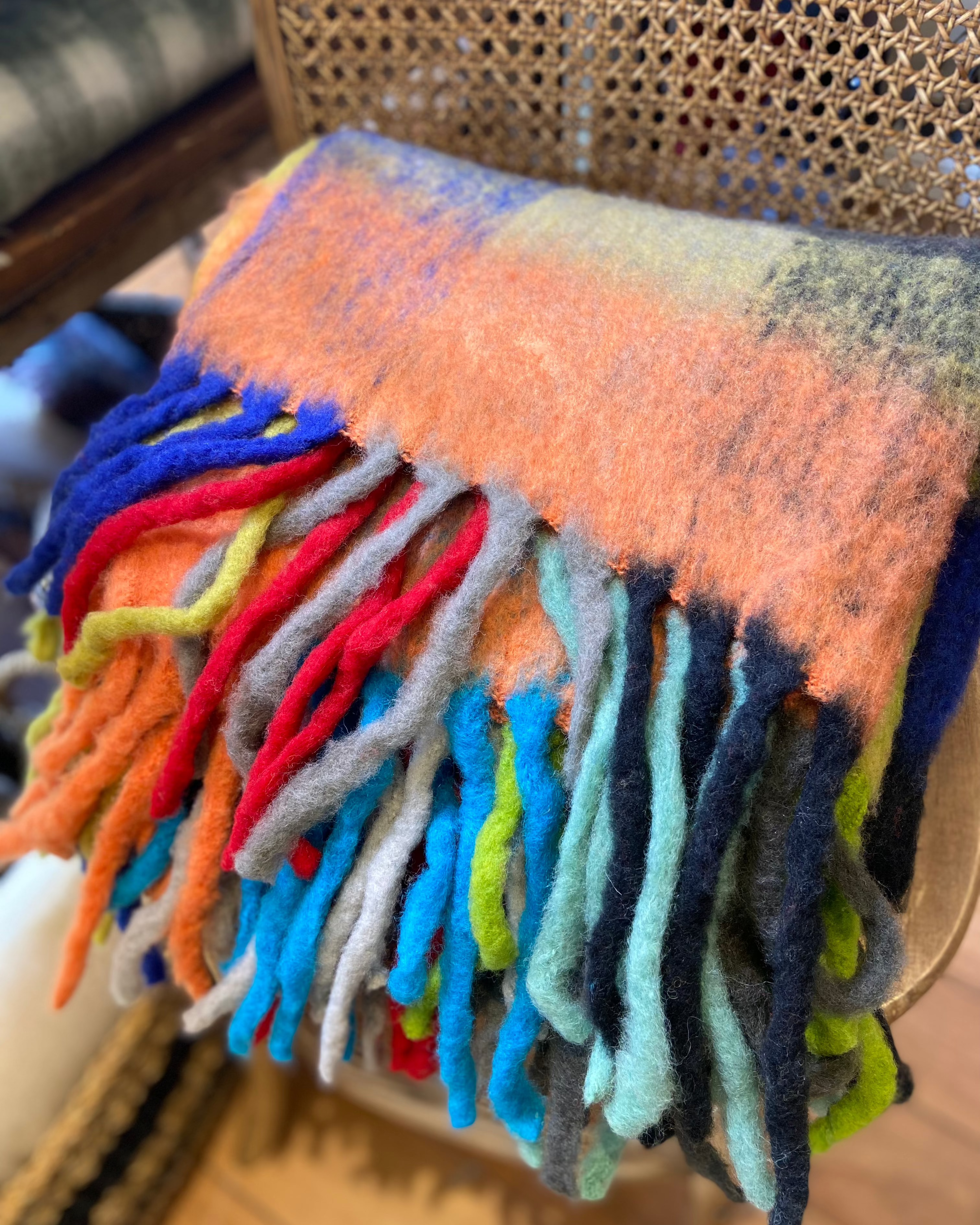 Linens & More Bliss Wool Mohair Blend- Multicolor