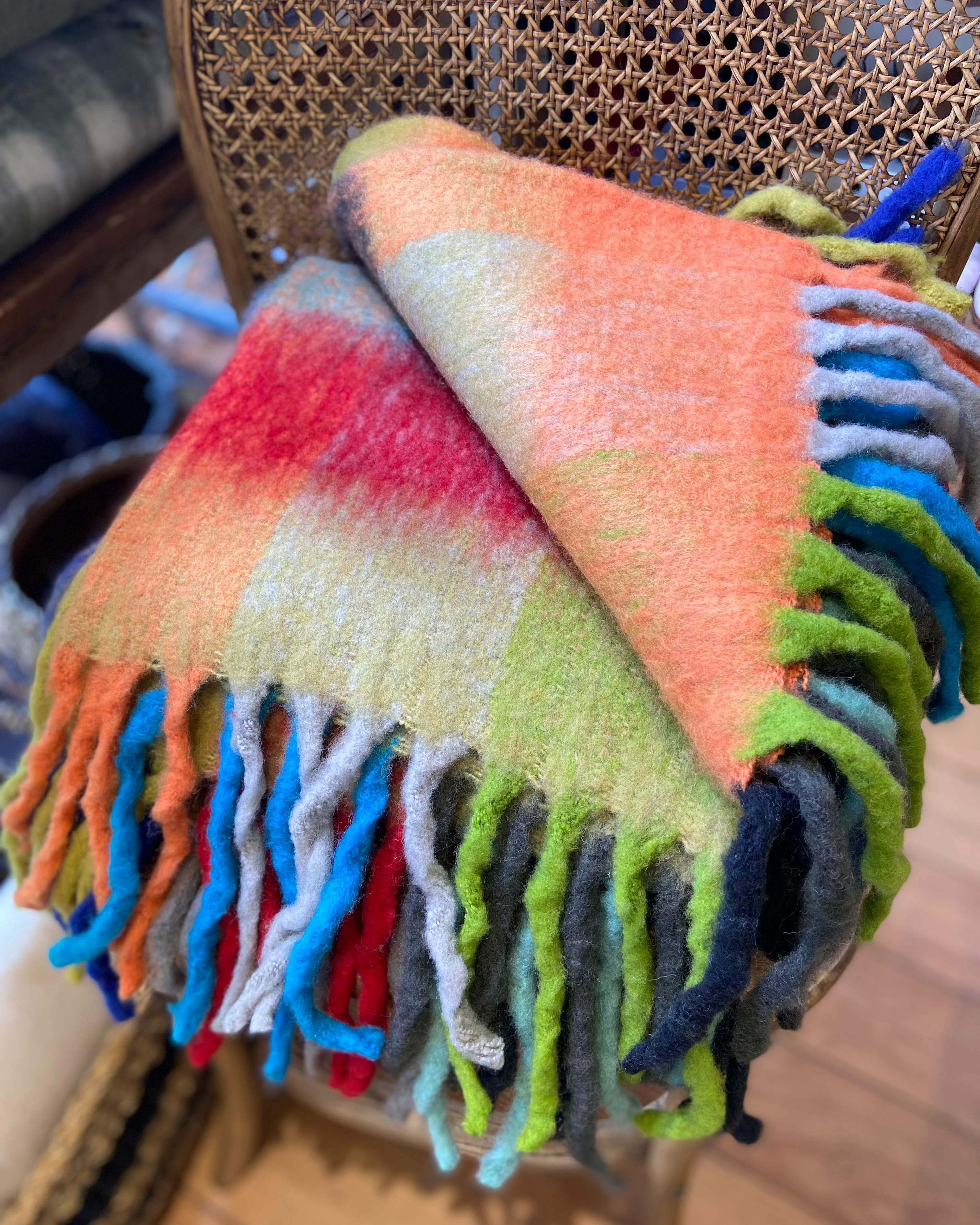 Linens & More Bliss Wool Mohair Blend- Multicolor
