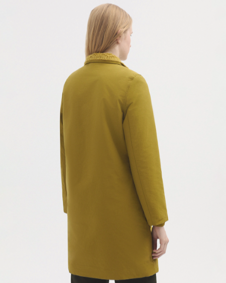 Nice Things Sheepskin Lined Parka- olive