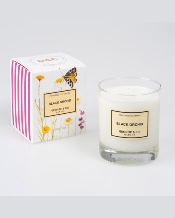 George & Edi Candle - Black Orchid