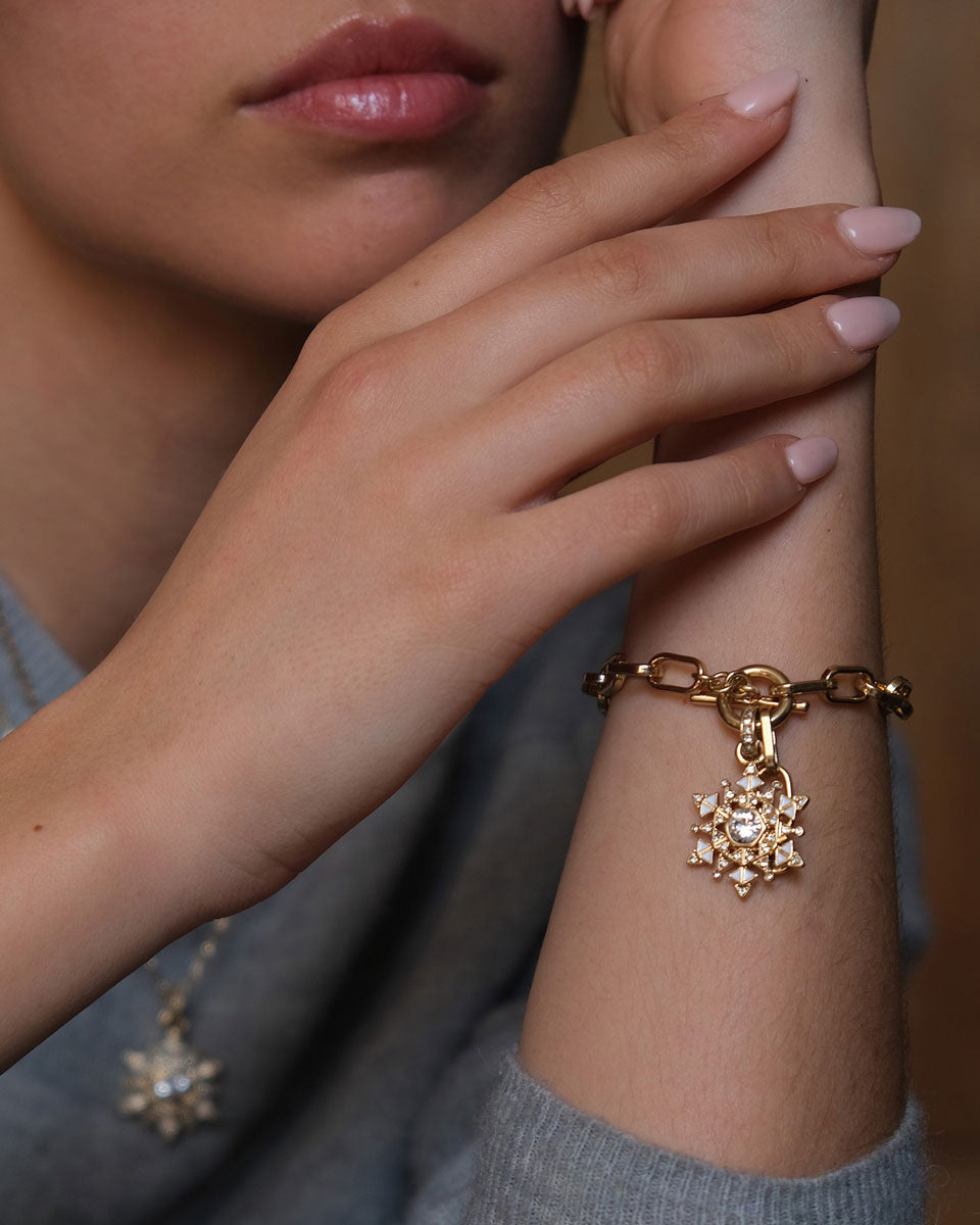 A&C Oslo Snowflake Bracelet- gold