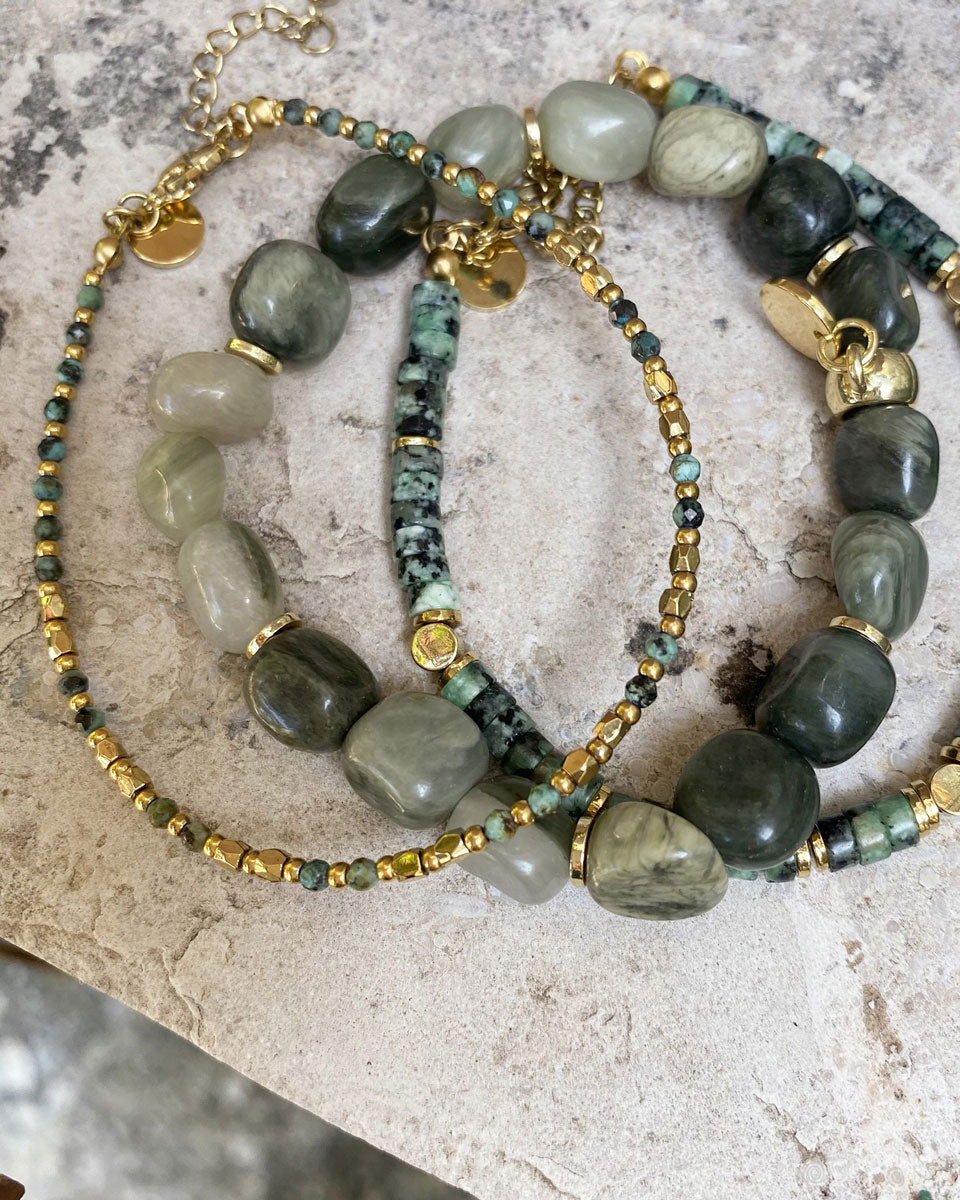 A&C Oslo Wild Nature Bracelet Green Gold
