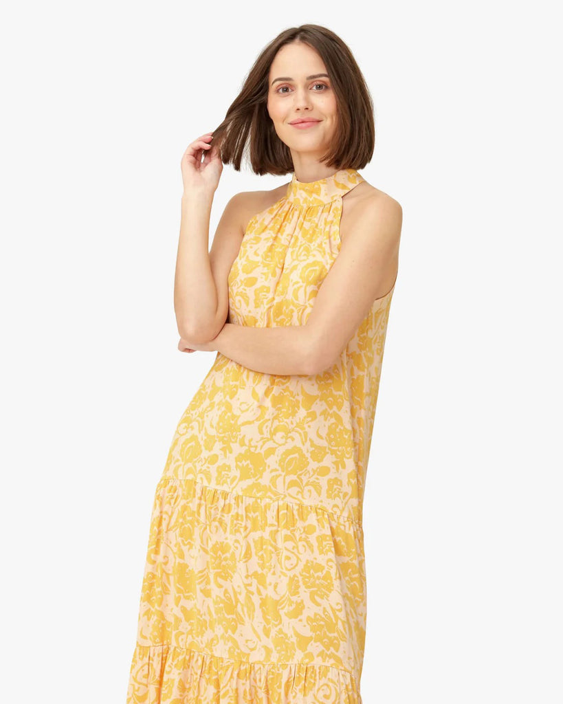Noa Noa Dima Dress - yellow print