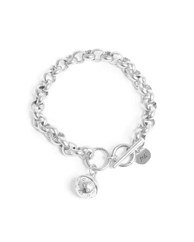 A&C Oslo Astro Bracelet with Charm- silver