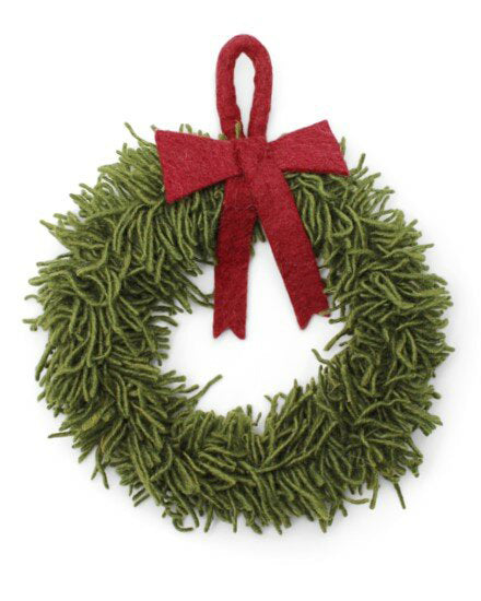Gry & Sif Small Wreath with Red Bow