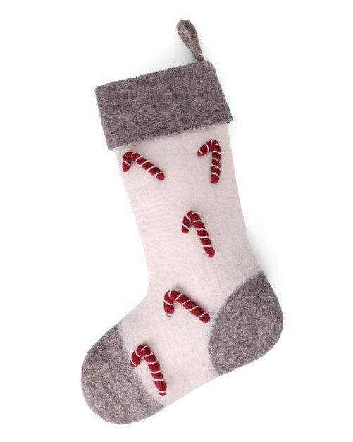 Gry &amp; Sif Big Stoking with Candy Canes (50cm)