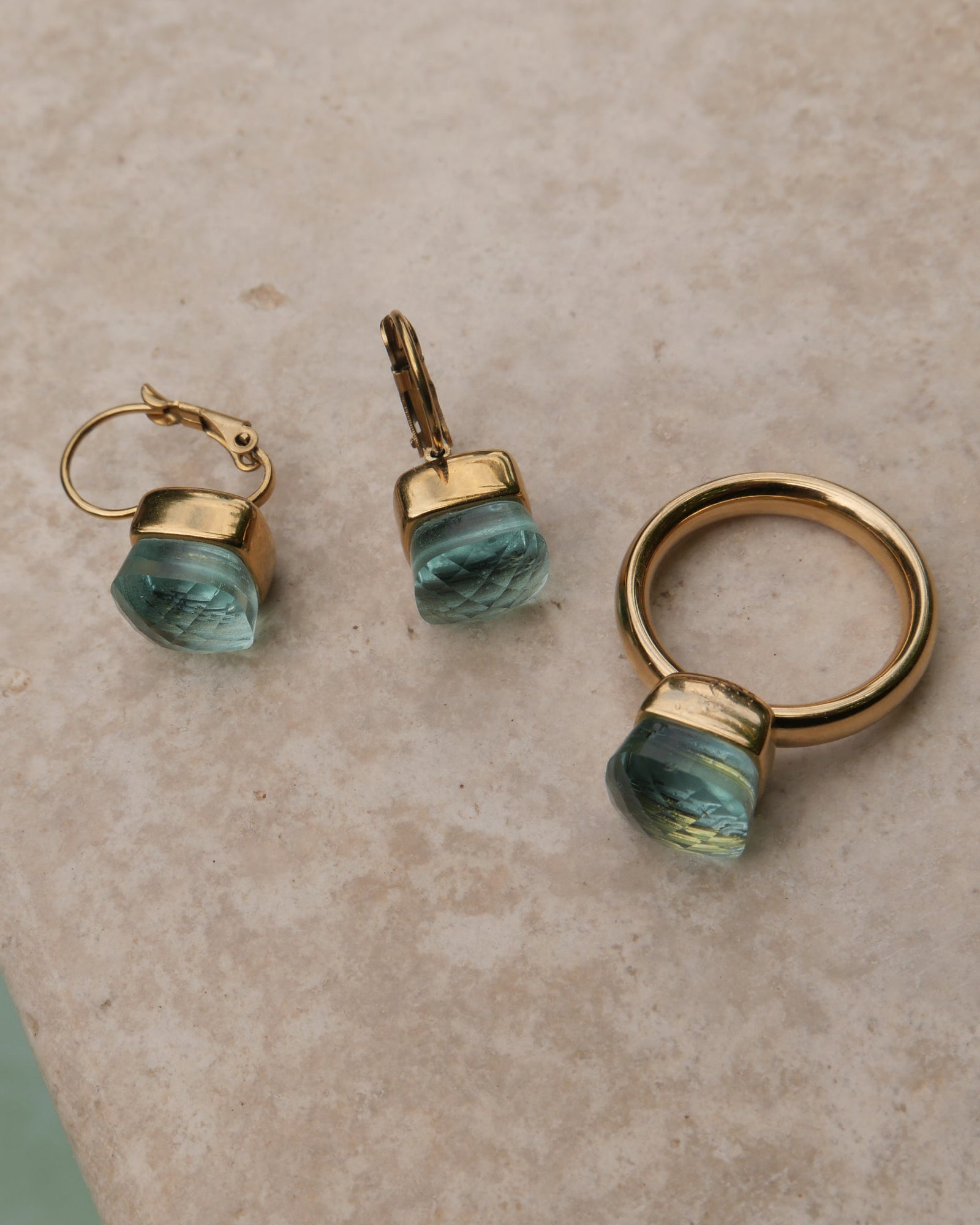 A&amp;C Oslo Ring- Aquamarine