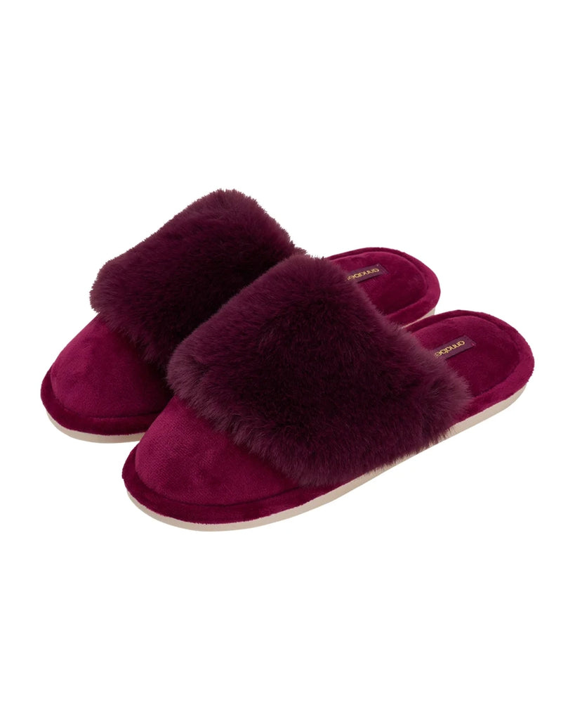 Annabel Trends COSY LUXE Slippers S/M- Mulberry
