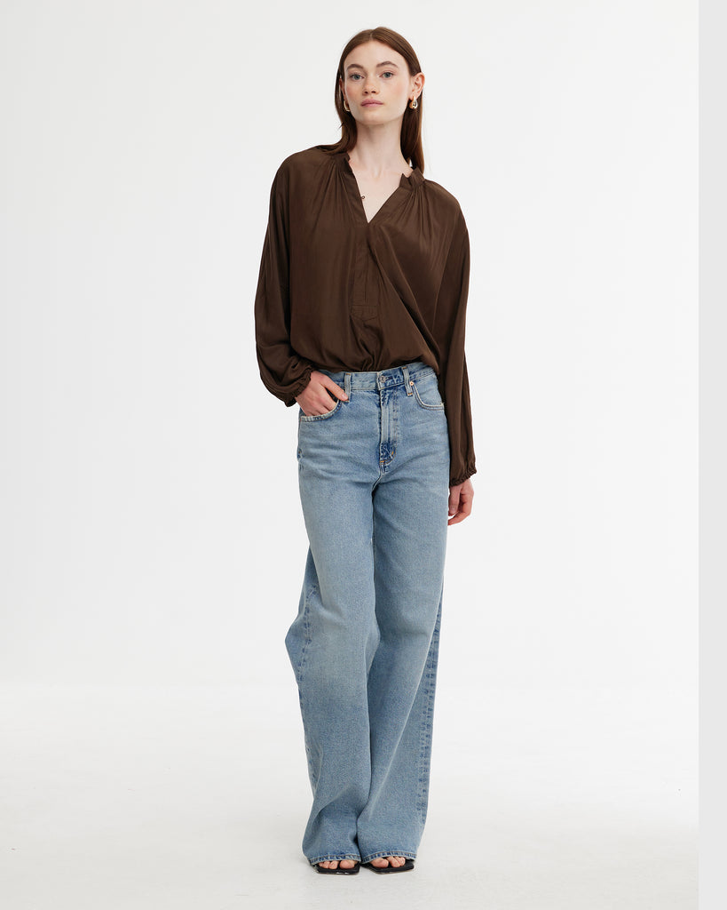Kinney Ally top - Chocolate Brown