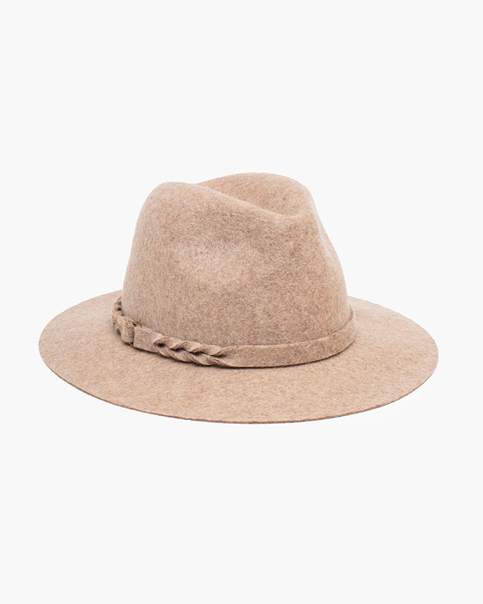 Antler Jackson Fedora hat Almond front