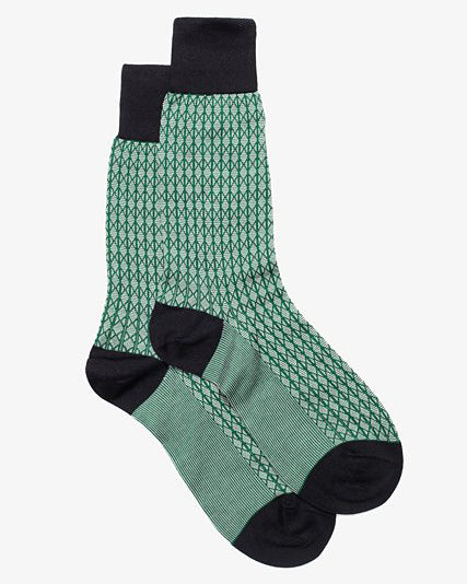 Antler Mens Green Link Socks