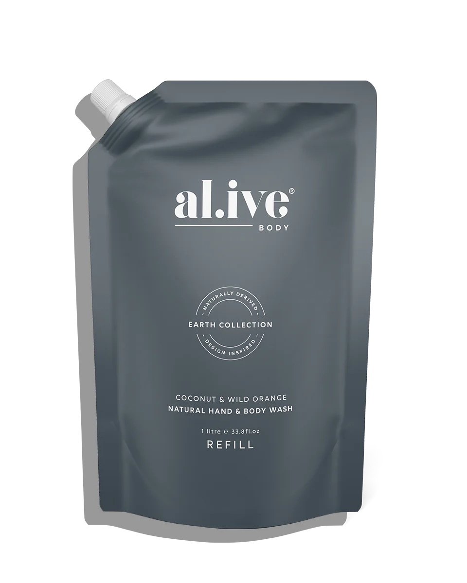 Al.ive 1 ltr wash refill - coconut &amp; wild orange