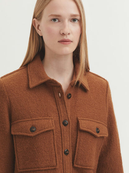 100% Wool Jacket - Caramel