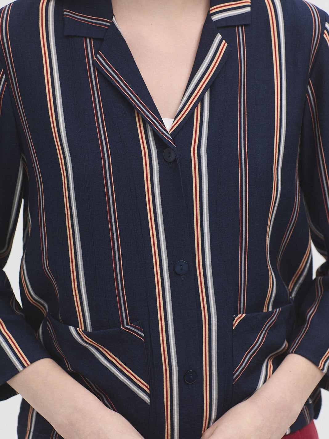 Tiny Stripes Jacket - Navy