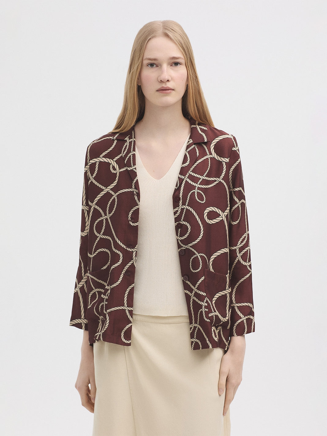Anchor Ropes Cupro Jacket - Chestnut
