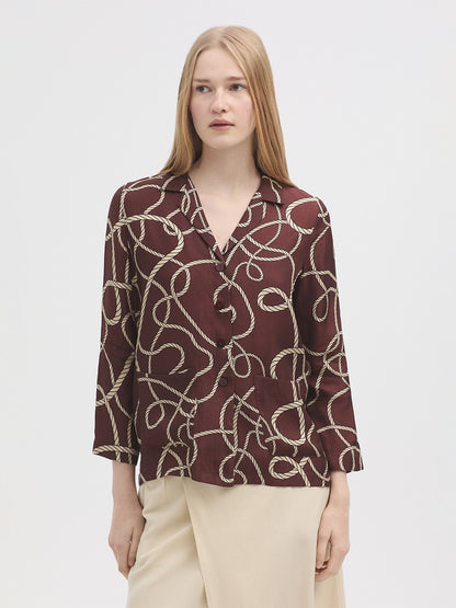 Anchor Ropes Cupro Jacket - Chestnut