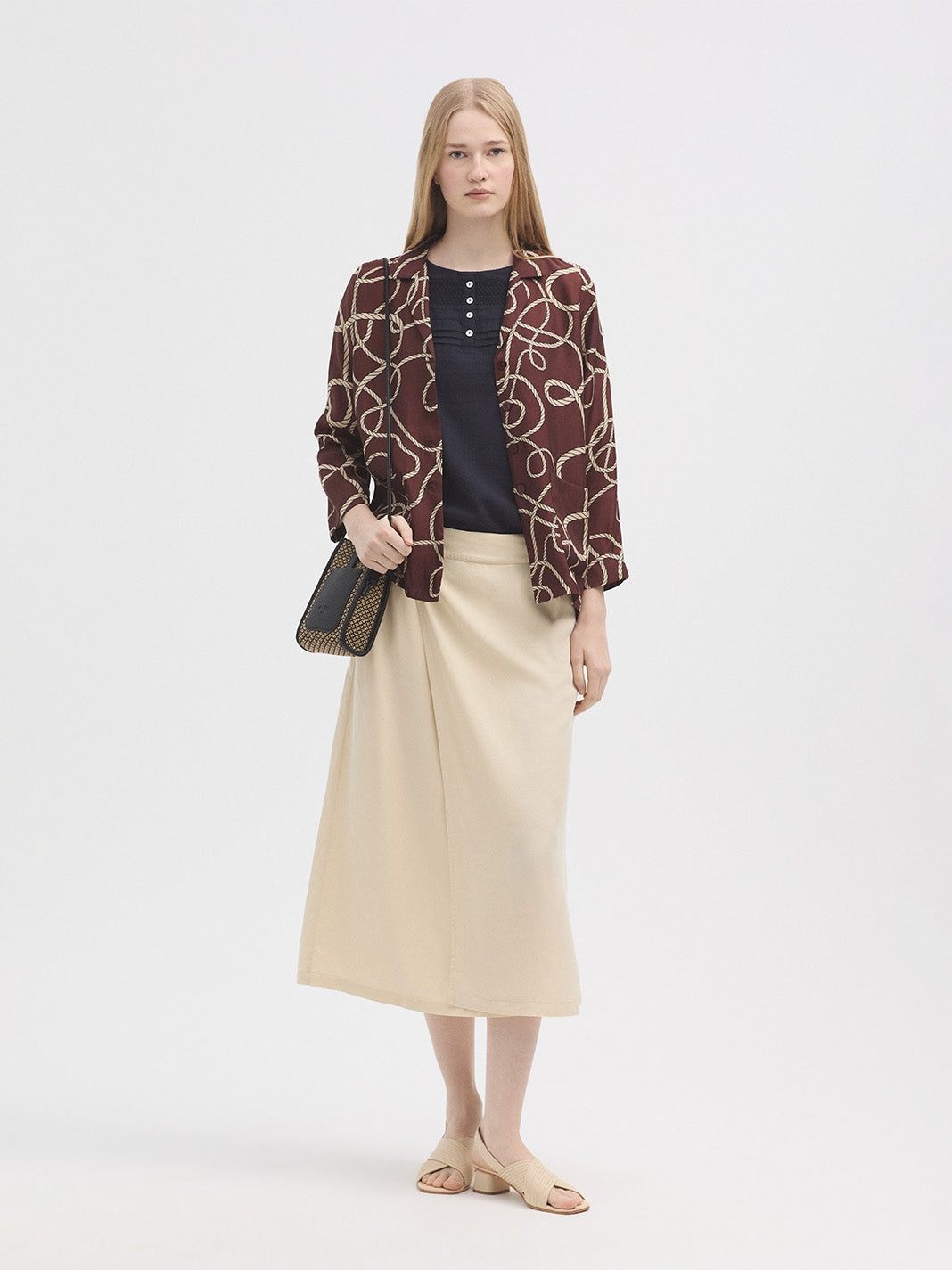 Anchor Ropes Cupro Jacket - Chestnut