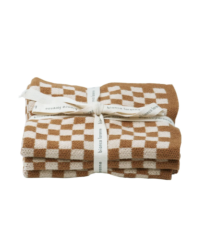 Bianca Lorenne Chekka Clay Washcloths - set of three