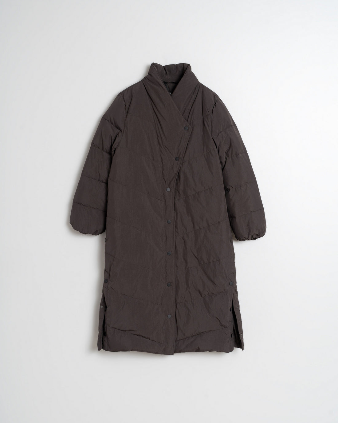 Indi &amp; Cold Maxi Padded Coat with Feather-down Filling - brown