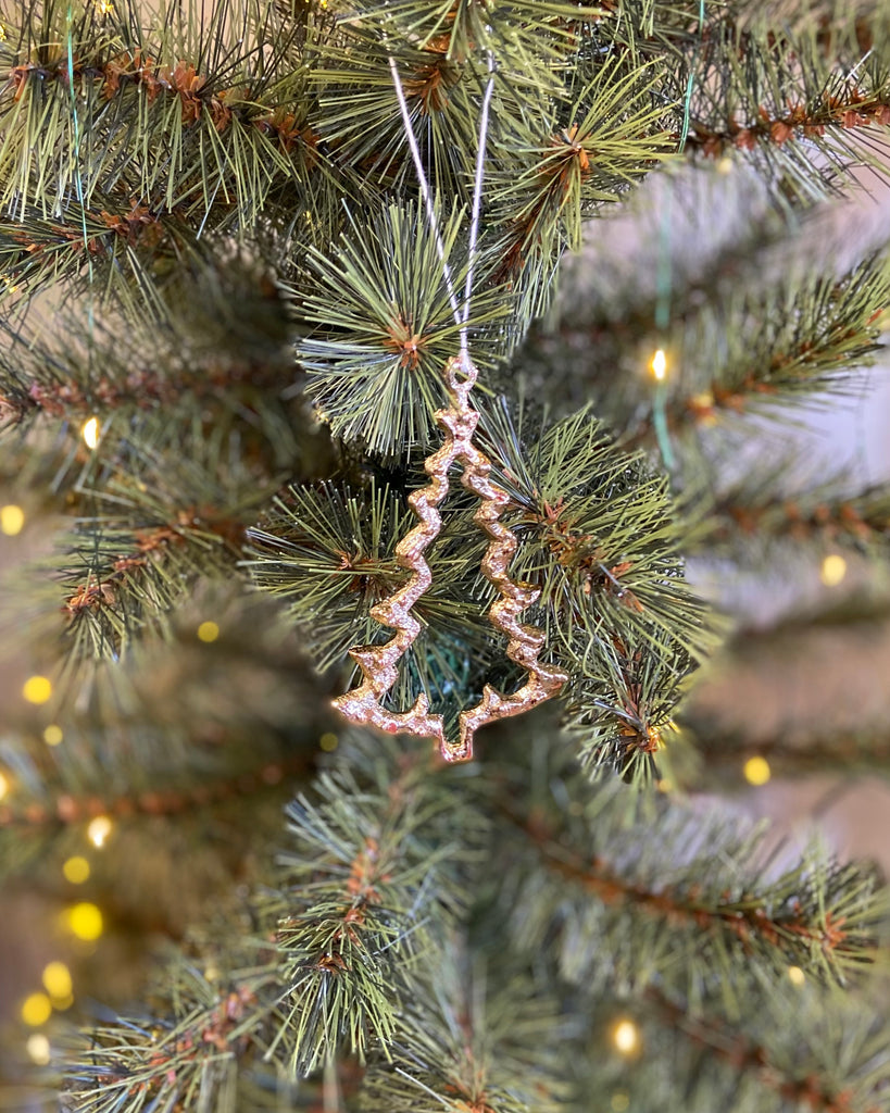 Gold Tree Christmas Ornament
